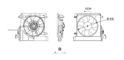 Ventilador, refrigeración del motor MAHLE CFF 707 000S
