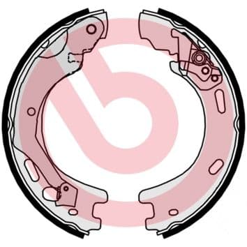 Juego de zapatas de frenos, freno de mano BREMBO S 44 509