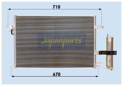 Condensador, aire acondicionado JAPANPARTS CND313014