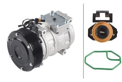 Compresor, aire acondicionado HELLA 8FK 366 204-361