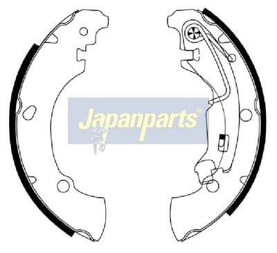 Juego de zapatas de frenos JAPANPARTS GF-0210AF
