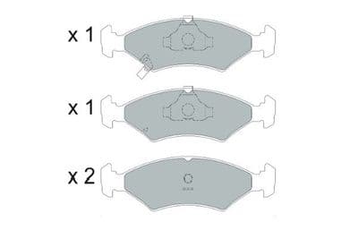 Juego de balatas de freno Kavo Parts KBP-4026