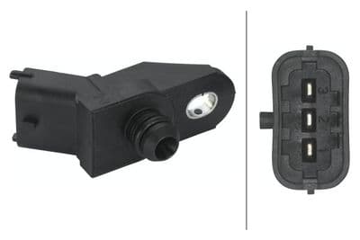 Sensor, presión de sobrealimentación HELLA 6PP 009 400-451