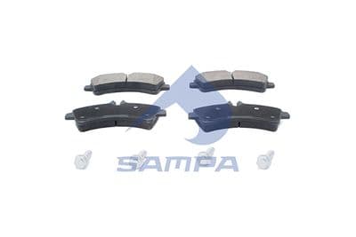 Juego de balatas de freno SAMPA 093.711