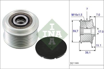 Rueda libre del alternador Schaeffler INA 535 0053 10