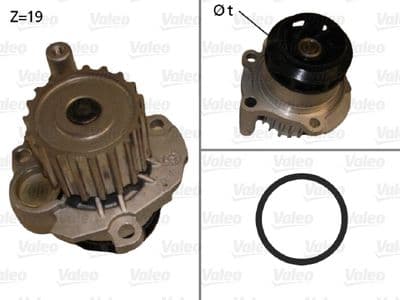 Bomba de agua, refrigeración del motor VALEO 506874