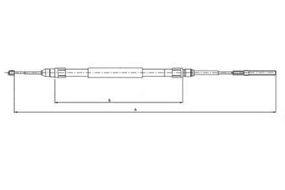 Cable de accionamiento, freno de estacionamiento TEXTAR 44009000