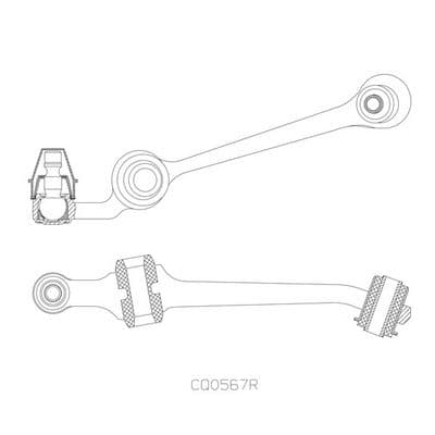 Brazo oscilante, suspensión de ruedas CTR CQ0567R