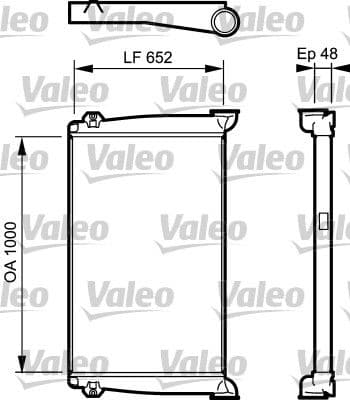 Radiador de aire de admisión VALEO 818775