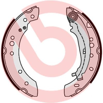 Juego de zapatas de frenos BREMBO S 54 521