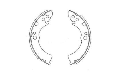 Juego de zapatas de frenos Kavo Parts KBS-7421