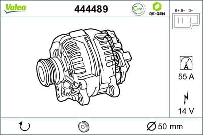 Alternador VALEO 444489