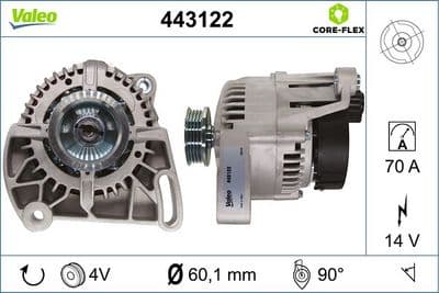 Alternador VALEO 443122