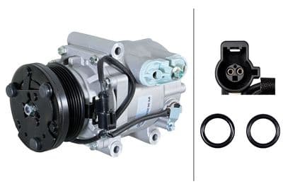 Compresor, aire acondicionado HELLA 8FK 366 203-101