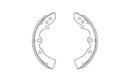 Juego de zapatas de frenos Kavo Parts KBS-5408