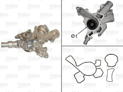 Bomba de agua, refrigeración del motor VALEO 506601