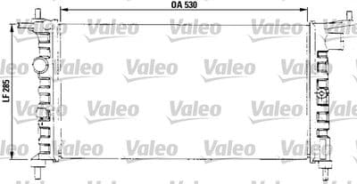 Radiador, refrigeración del motor VALEO 731013