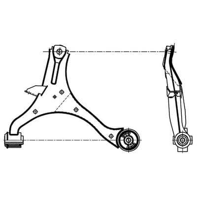 Brazo oscilante, suspensión de ruedas CTR CQ1155L