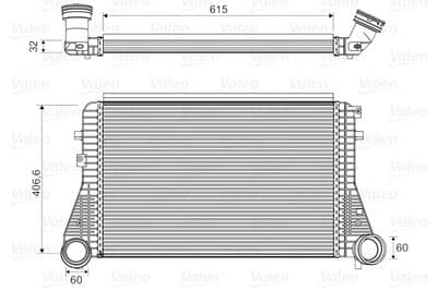 Radiador de aire de admisión VALEO 818795