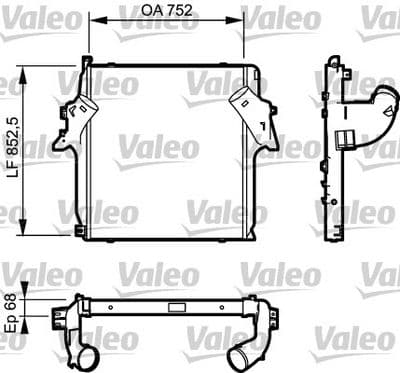 Radiador de aire de admisión VALEO 818781