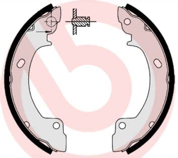 Juego de zapatas de frenos BREMBO S 30 506