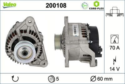 Alternador VALEO 200108