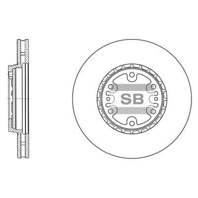 Disco de freno Hi-Q SD1061