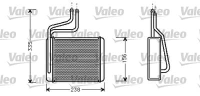 Radiador de calefacción, calefacción interior VALEO 812275