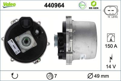 Alternador VALEO 440964