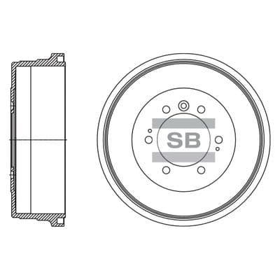 Tambor de freno Hi-Q SD4608