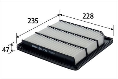 Filtro de aire VALEO 585856