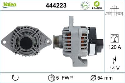 Alternador VALEO 444223