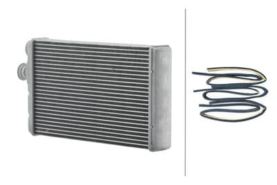 Radiador de calefacción, calefacción interior HELLA 8FH 366 336-291