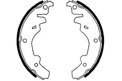 Juego de zapatas de frenos Kavo Parts KBS-4411
