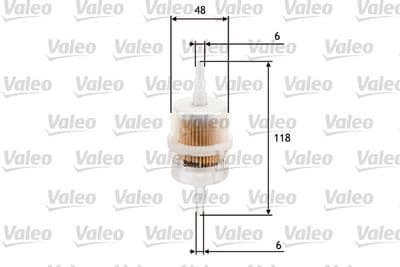 Filtro combustible VALEO 587011