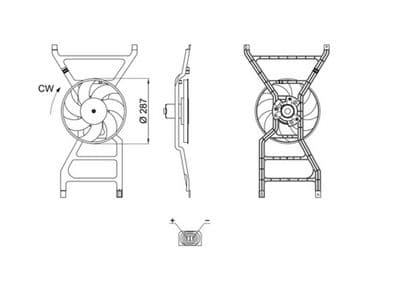 Ventilador, refrigeración del motor MAHLE CFF 711 000S