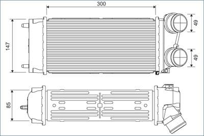 Radiador de aire de admisión VALEO 817845