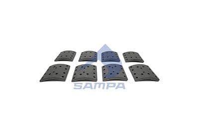 Juego de balatas de freno, freno de tambor SAMPA 096.627