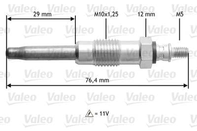 Bujía de precalentamiento VALEO 345170