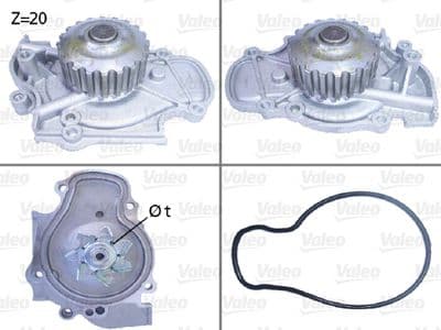 Bomba de agua, refrigeración del motor VALEO 506321