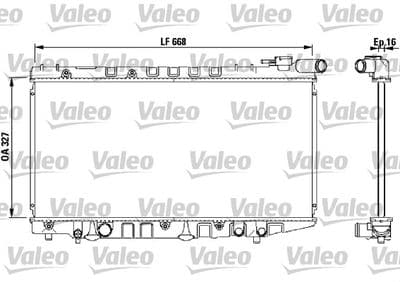 Radiador, refrigeración del motor VALEO 731106