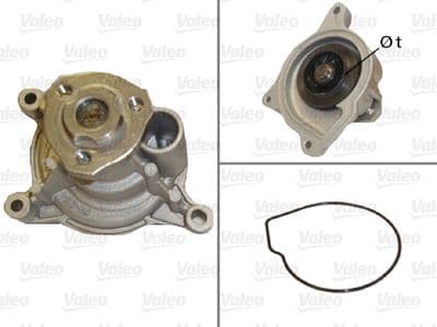 Bomba de agua, refrigeración del motor VALEO 506950