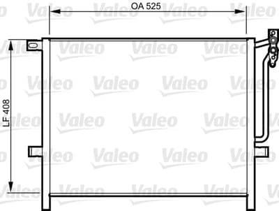 Condensador, aire acondicionado VALEO 814287