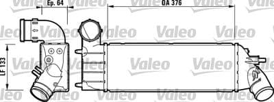 Radiador de aire de admisión VALEO 817650