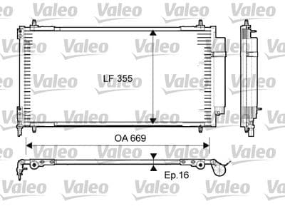 Condensador, aire acondicionado VALEO 814065