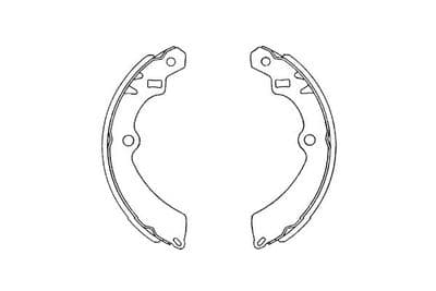 Juego de zapatas de frenos Kavo Parts KBS-8916