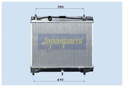 Radiador, refrigeración del motor JAPANPARTS RDA153010