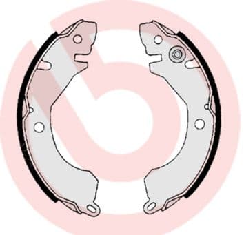 Juego de zapatas de frenos BREMBO S 54 505