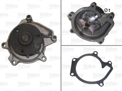 Bomba de agua, refrigeración del motor VALEO 506707