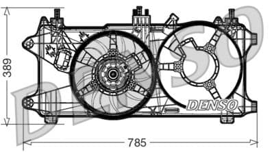 Ventilador, refrigeración del motor DENSO DER09084